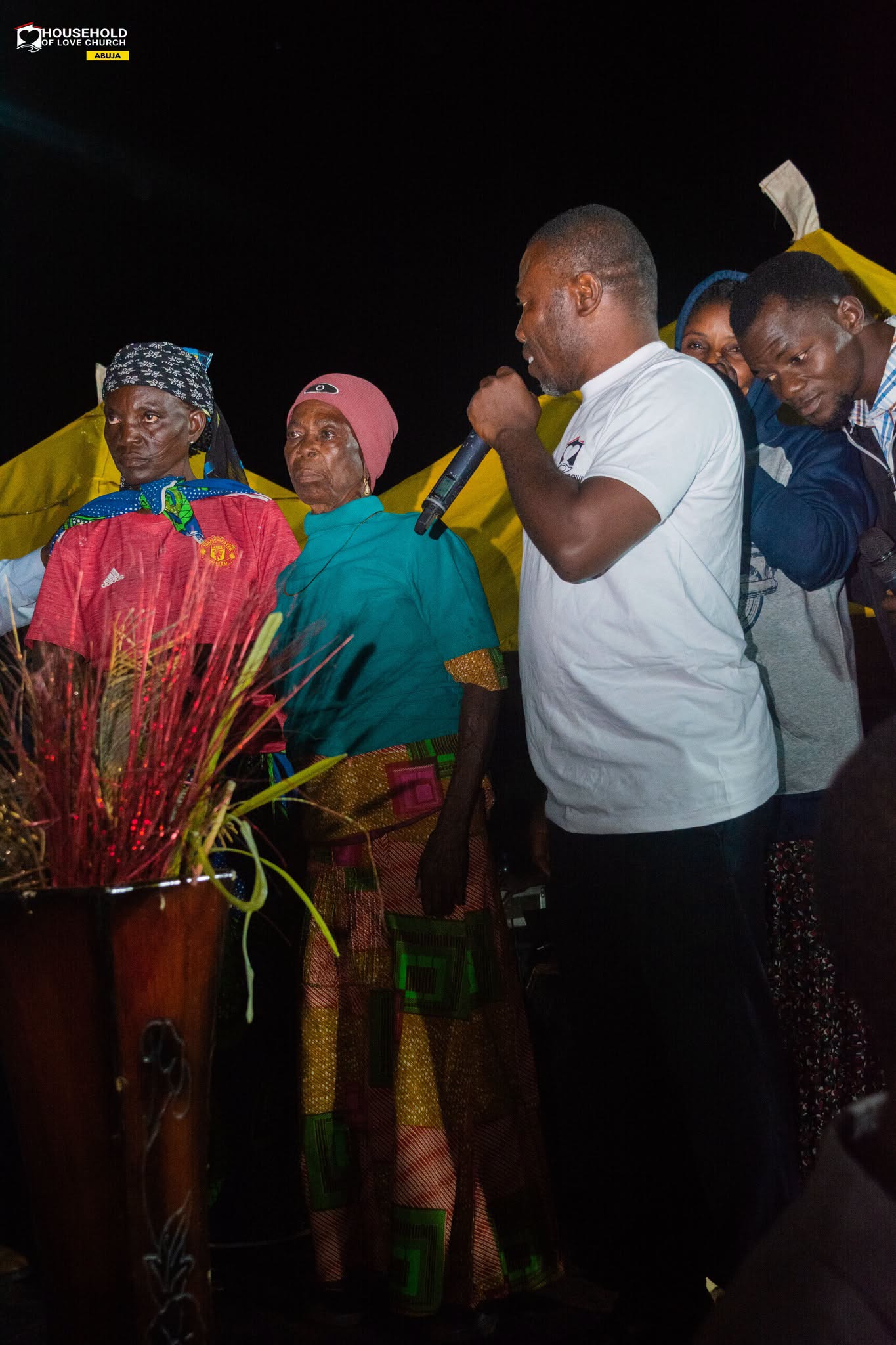 Angwan Yellow - Abuja Crusade prayer moment