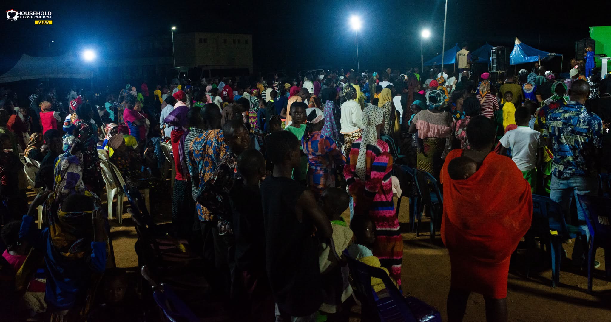 Crowd at Angwan Yellow - Abuja Crusade Day 2