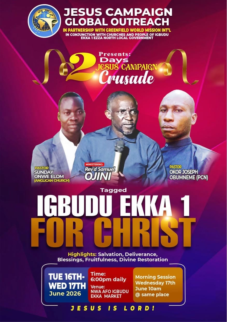 Four Days Jesus Campaign Global Outreach flyer