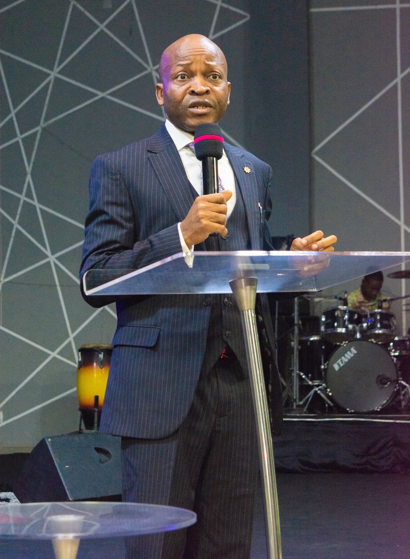 Dr. Sanmi Bankole ministering